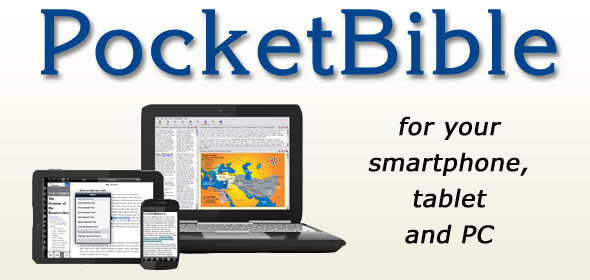 PocketBible for your smartphone, tablet and PC