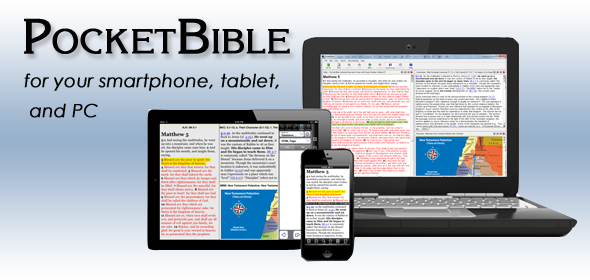 PocketBible for your smartphone, tablet and PC